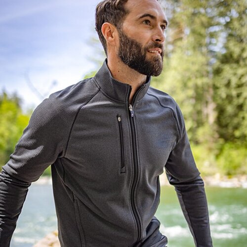 Cutter & Buck Peshastin Eco Fleece Recycled Mens Full Zip Jacket Thumbnail