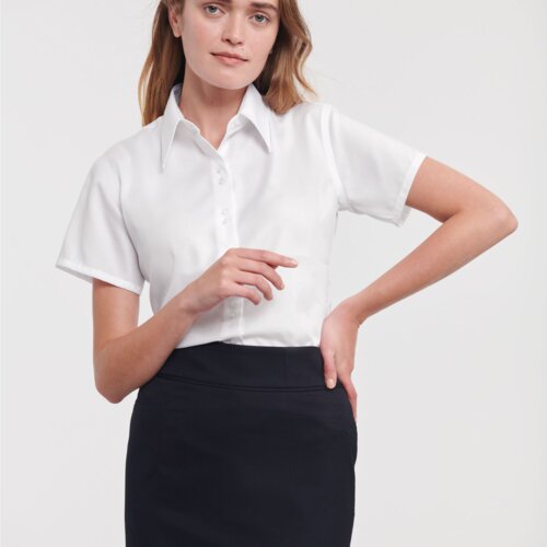 Ladies' Short Sleeve Tailored Ultimate Non-Iron Shirt Thumbnail