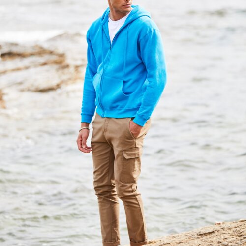 Men's Classic Hooded Sweat Jacket Thumbnail