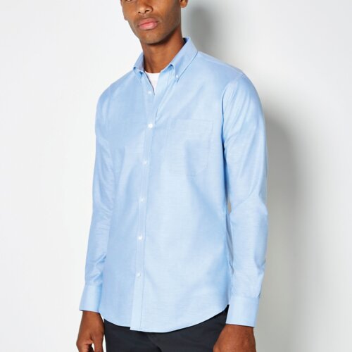 Slim Fit Long Sleeve Workwear Oxford Shirt Thumbnail