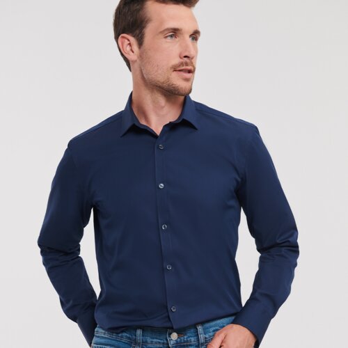 Russell Collection Long Sleeve Ultimate Stretch Shirt Thumbnail