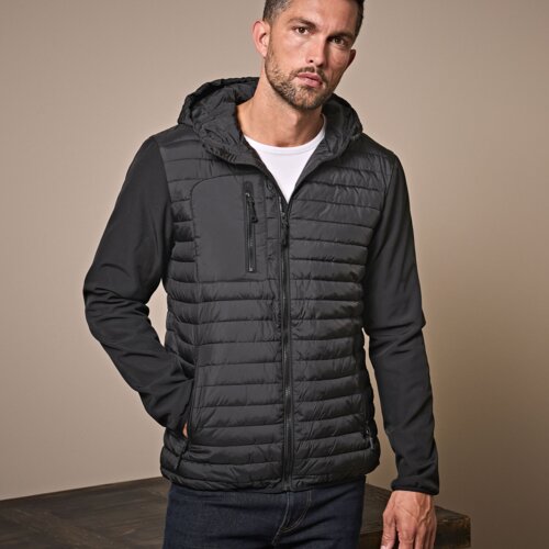Men's Hooded Crossover Jacket Thumbnail