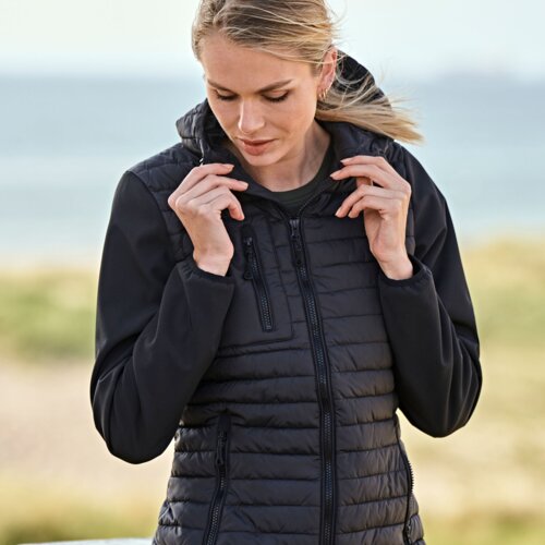 Ladies' Hooded Crossover Jacket Thumbnail