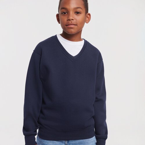 Russell Schoolgear Kids V Neck Sweatshirt Thumbnail