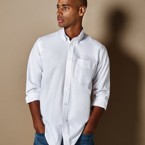 Kustom Kit Long Sleeve Classic Fit Workwear Oxford Shirt Thumbnail