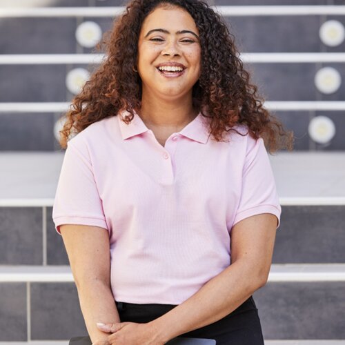 Fruit of the Loom Lady-Fit Premium Cotton Piqué Polo Shirt Thumbnail