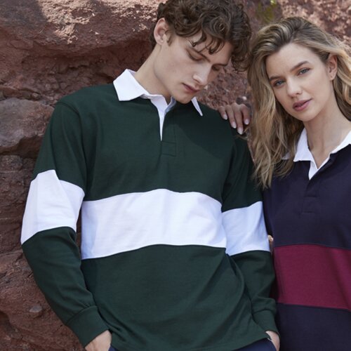 Front Row Panelled Rugby Shirt Thumbnail