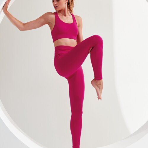 Women's TriDri® seamless '3D fit' multi-sport sculpt solid colour leggings Thumbnail