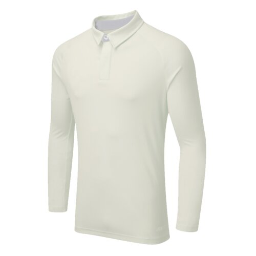 Dual Cricket Shirt Long Sleeve White Thumbnail