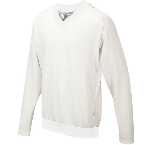 JUNIOR DUAL LONG SLEEVE SWEATER WHITE Thumbnail