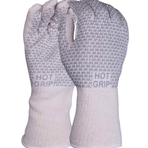 HOTGRIP HEAT RESISTANT COTTON WITH GRIP PATTERN (PACK OF 10) Thumbnail