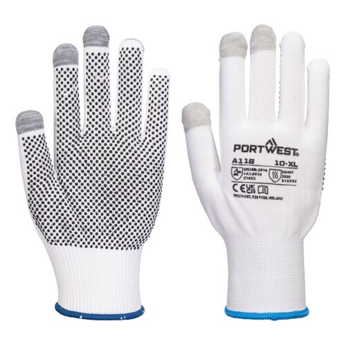 A118 Grip 13 PVC Dotted Touchscreen Glove (Pk12) Thumbnail