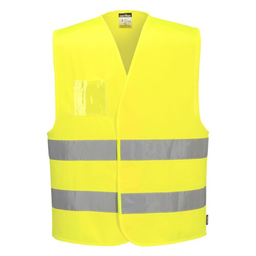 C475 Hi-Vis Two Band Dual ID Holder Vest  Thumbnail