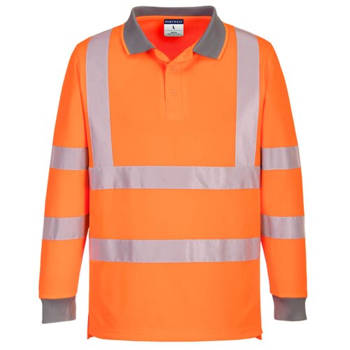 Eco Hi-Vis Polo Shirt L/S (6 Pack)  Thumbnail