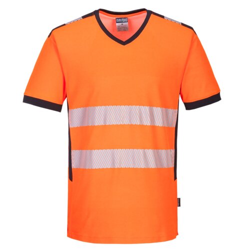 PW310 - PW3 Hi-Vis V-Neck Mesh Insert T-Shirt S/S  Thumbnail