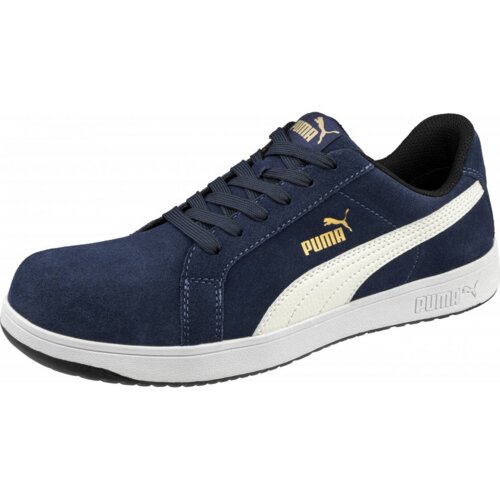 PUMA SAFETY ICONIC SUEDE NAVY LOW S1PL ESD Thumbnail
