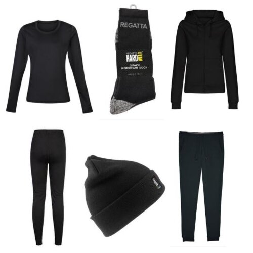Bundle Jay W/M 001 Zoodie - Jogger Pants - Baselayer Trousers - L/S Baselayer - Beanie Hat - Pack of Socks Thumbnail