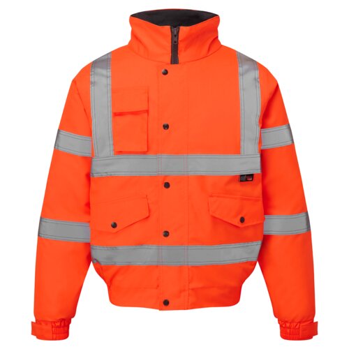 Supertouch Hi Vis Orange Standard Storm Bomber Jacket Thumbnail