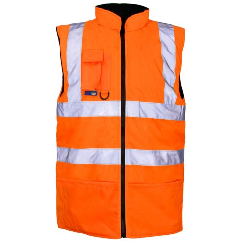 Supertouch Hi Vis Orange Reversible Bodywarmer Thumbnail