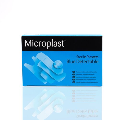 Microplast Fingertip Blue Detectable Plasters (Box 50) Thumbnail