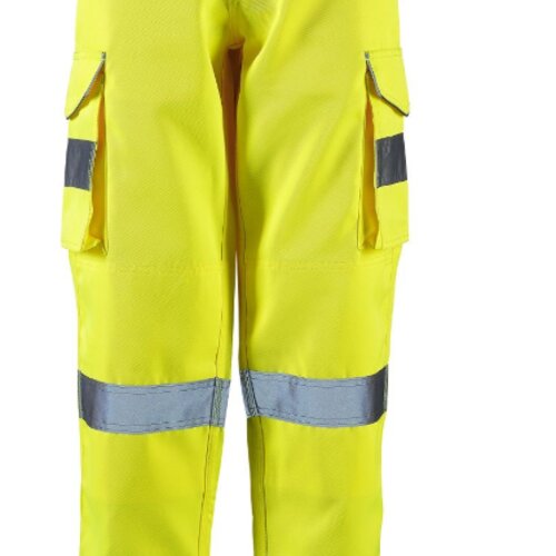 SHV-L40141 - Ladies Hi Vis Yellow Hana Combat Trousers Thumbnail