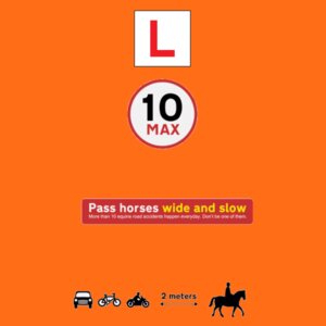 UC801 Hi Viz Waistcoat - Horse Riding Design