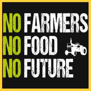 UC801 Hi Vis - No Farmers No Food No Future Design
