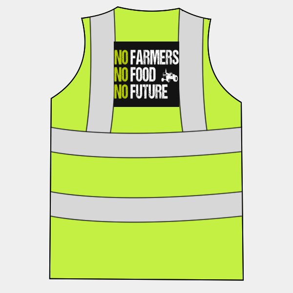UC801 Hi Vis - No Farmers No Food No Future Thumbnail